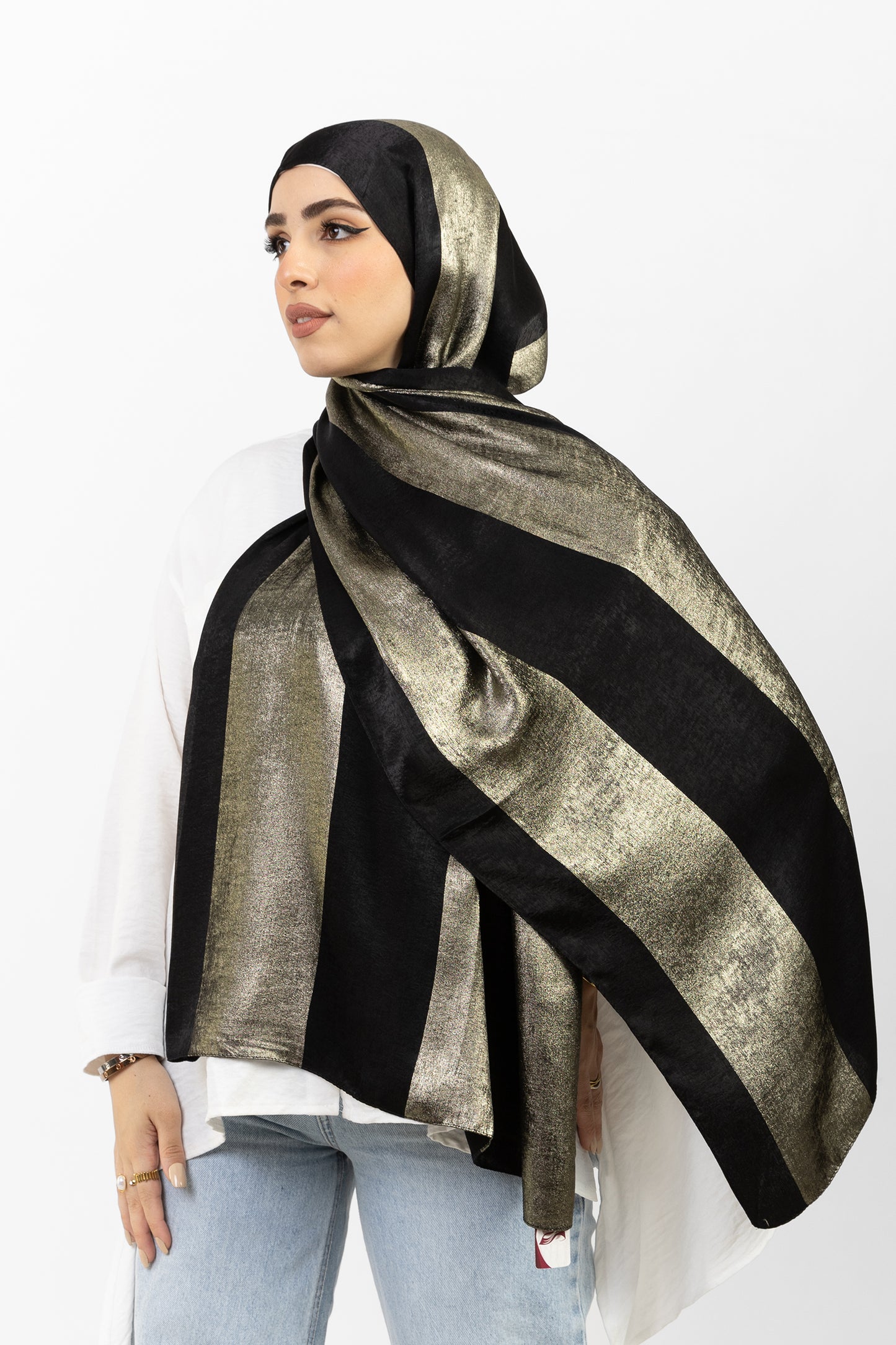 Shimmering Wide Stripe - Lya Veil Store